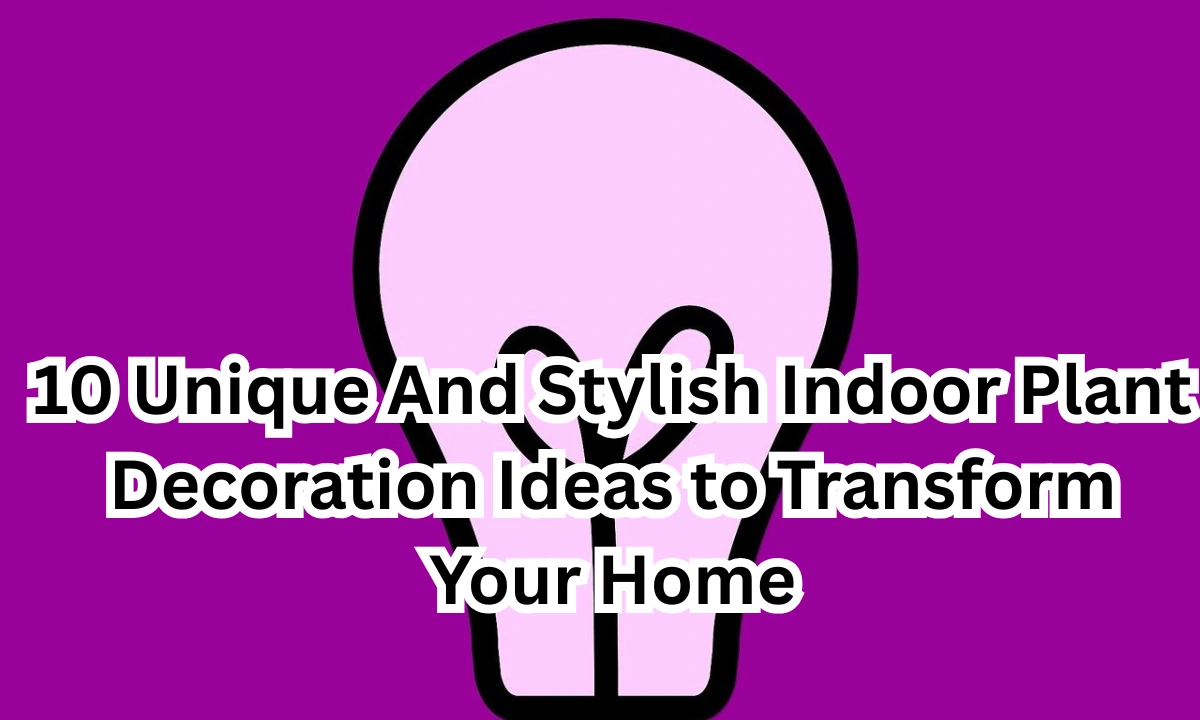 10 Unique And Stylish Indoor Plant Decoration Ideas