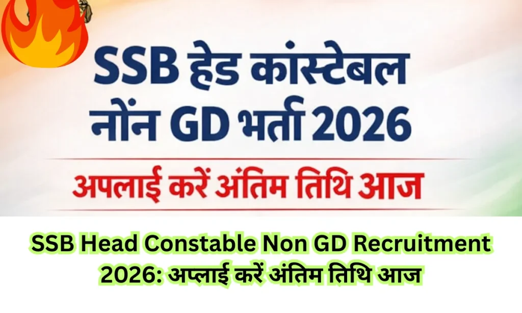SSB Head Constable Non GD